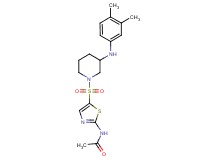 N-[5-({3-[(3,4-dimethylphenyl)amino]-1-piperidinyl}sulfonyl)-1,3-thiazol-2-yl]acetamide