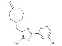1-{[2-(3-chlorophenyl)-5-methyl-1,3-oxazol-4-yl]methyl}-1,4-diazepan-5-one