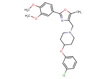 4-(3-chlorophenoxy)-1-{[2-(3,4-dimethoxyphenyl)-5-methyl-1,3-oxazol-4-yl]methyl}piperidine