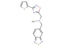(2,1,3-benzothiadiazol-5-ylmethyl)methyl{[3-(2-thienyl)-1,2,4-oxadiazol-5-yl]methyl}amine