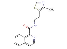 N-[2-(4-methyl-1,3-thiazol-5-yl)ethyl]isoquinoline-1-carboxamide