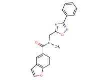 N-methyl-N-[(3-phenyl-1,2,4-oxadiazol-5-yl)methyl]-1-benzofuran-5-carboxamide