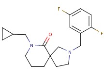 7-(cyclopropylmethyl)-2-(2,5-difluorobenzyl)-2,7-diazaspiro[4.5]decan-6-one