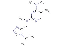 N~2~-[(4-isopropyl-4H-1,2,4-triazol-3-yl)methyl]-N~2~,N~4~,N~4~,5-tetramethylpyrimidine-2,4-diamine