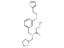2-methoxy-N-(tetrahydro-2-furanylmethyl)-N-{3-[2-(2-thienyl)ethoxy]benzyl}acetamide