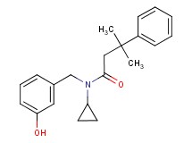 N-cyclopropyl-N-(3-hydroxybenzyl)-3-methyl-3-phenylbutanamide