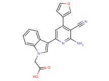 {3-[6-amino-5-cyano-4-(3-furyl)pyridin-2-yl]-1H-indol-1-yl}acetic acid
