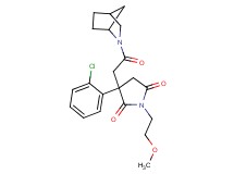3-[2-(2-azabicyclo[2.2.1]hept-2-yl)-2-oxoethyl]-3-(2-chlorophenyl)-1-(2-methoxyethyl)-2,5-pyrrolidinedione