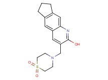 3-[(1,1-dioxido-4-thiomorpholinyl)methyl]-7,8-dihydro-6H-cyclopenta[g]quinolin-2-ol