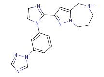 2-{1-[3-(1H-1,2,4-triazol-1-yl)phenyl]-1H-imidazol-2-yl}-5,6,7,8-tetrahydro-4H-pyrazolo[1,5-a][1,4]diazepine hydrochloride