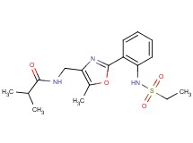 N-[(2-{2-[(ethylsulfonyl)amino]phenyl}-5-methyl-1,3-oxazol-4-yl)methyl]-2-methylpropanamide