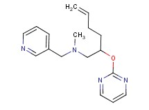 N-methyl-N-(pyridin-3-ylmethyl)-2-(pyrimidin-2-yloxy)hex-5-en-1-amine