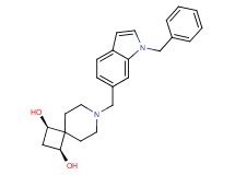 (1R*,3S*)-7-[(1-benzyl-1H-indol-6-yl)methyl]-7-azaspiro[3.5]nonane-1,3-diol