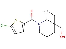 {1-[(5-chloro-2-thienyl)carbonyl]-3-ethyl-3-piperidinyl}methanol
