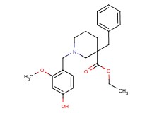 ethyl 3-benzyl-1-(4-hydroxy-2-methoxybenzyl)-3-piperidinecarboxylate