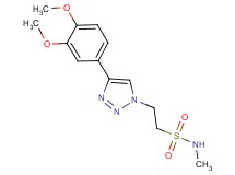 2-[4-(3,4-dimethoxyphenyl)-1H-1,2,3-triazol-1-yl]-N-methylethanesulfonamide