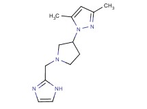 1-[1-(1H-imidazol-2-ylmethyl)pyrrolidin-3-yl]-3,5-dimethyl-1H-pyrazole