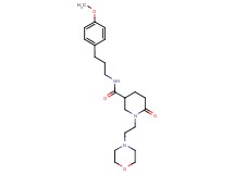 N-[3-(4-methoxyphenyl)propyl]-1-[2-(4-morpholinyl)ethyl]-6-oxo-3-piperidinecarboxamide