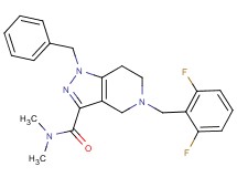 1-benzyl-5-(2,6-difluorobenzyl)-N,N-dimethyl-4,5,6,7-tetrahydro-1H-pyrazolo[4,3-c]pyridine-3-carboxamide