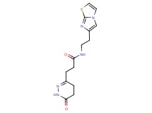 N-(2-imidazo[2,1-b][1,3]thiazol-6-ylethyl)-3-(6-oxo-1,4,5,6-tetrahydropyridazin-3-yl)propanamide