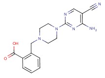 2-{[4-(4-amino-5-cyanopyrimidin-2-yl)piperazin-1-yl]methyl}benzoic acid