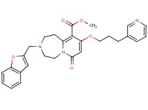 methyl 3-(1-benzofuran-2-ylmethyl)-7-oxo-9-[3-(3-pyridinyl)propoxy]-1,2,3,4,5,7-hexahydropyrido[1,2-d][1,4]diazepine-10-carboxylate
