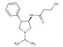 3-hydroxy-N-[rel-(3R,4S)-1-isopropyl-4-phenyl-3-pyrrolidinyl]propanamide hydrochloride