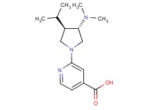 2-[(3S*,4R*)-3-(dimethylamino)-4-isopropyl-1-pyrrolidinyl]isonicotinic acid
