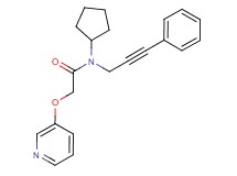 N-cyclopentyl-N-(3-phenylprop-2-yn-1-yl)-2-(pyridin-3-yloxy)acetamide