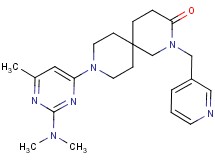 9-[2-(dimethylamino)-6-methylpyrimidin-4-yl]-2-(pyridin-3-ylmethyl)-2,9-diazaspiro[5.5]undecan-3-one