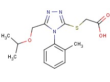 {[5-(isopropoxymethyl)-4-(2-methylphenyl)-4H-1,2,4-triazol-3-yl]thio}acetic acid