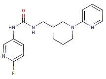 N-(6-fluoropyridin-3-yl)-N'-[(1-pyridin-2-ylpiperidin-3-yl)methyl]urea