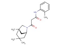N-(2-methylphenyl)-3-oxo-3-[(1S*,5R*)-1,3,3-trimethyl-6-azabicyclo[3.2.1]oct-6-yl]propanamide