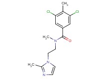 3,5-dichloro-N,4-dimethyl-N-[2-(2-methyl-1H-imidazol-1-yl)ethyl]benzamide