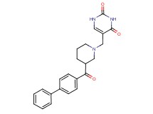 5-{[3-(biphenyl-4-ylcarbonyl)piperidin-1-yl]methyl}pyrimidine-2,4(1H,3H)-dione