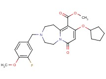 methyl 9-(cyclopentyloxy)-3-(3-fluoro-4-methoxybenzyl)-7-oxo-1,2,3,4,5,7-hexahydropyrido[1,2-d][1,4]diazepine-10-carboxylate