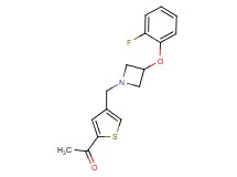 1-(4-{[3-(2-fluorophenoxy)azetidin-1-yl]methyl}-2-thienyl)ethanone