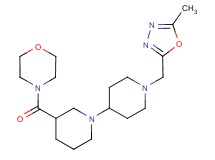 1'-[(5-methyl-1,3,4-oxadiazol-2-yl)methyl]-3-(morpholin-4-ylcarbonyl)-1,4'-bipiperidine