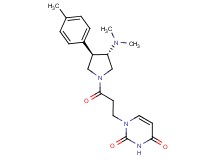 1-{3-[(3S*,4R*)-3-(dimethylamino)-4-(4-methylphenyl)-1-pyrrolidinyl]-3-oxopropyl}-2,4(1H,3H)-pyrimidinedione