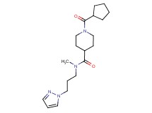 1-(cyclopentylcarbonyl)-N-methyl-N-[3-(1H-pyrazol-1-yl)propyl]-4-piperidinecarboxamide