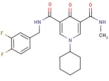 1-cyclohexyl-N-(3,4-difluorobenzyl)-N'-methyl-4-oxo-1,4-dihydro-3,5-pyridinedicarboxamide