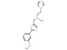 2-(1H-imidazol-1-yl)-N-{[2-(3-methoxyphenyl)-1,3-thiazol-5-yl]methyl}-N-methylethanamine