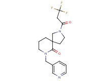 7-(3-pyridinylmethyl)-2-(3,3,3-trifluoropropanoyl)-2,7-diazaspiro[4.5]decan-6-one