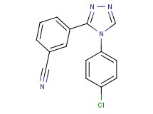 3-[4-(4-chlorophenyl)-4H-1,2,4-triazol-3-yl]benzonitrile