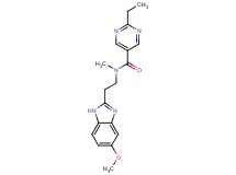 2-ethyl-N-[2-(5-methoxy-1H-benzimidazol-2-yl)ethyl]-N-methylpyrimidine-5-carboxamide