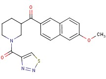 (6-methoxy-2-naphthyl)[1-(1,2,3-thiadiazol-4-ylcarbonyl)-3-piperidinyl]methanone