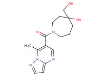 4-(hydroxymethyl)-1-[(7-methylpyrazolo[1,5-a]pyrimidin-6-yl)carbonyl]-4-azepanol