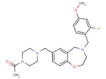 7-[(4-acetyl-1-piperazinyl)methyl]-4-(2-fluoro-4-methoxybenzyl)-2,3,4,5-tetrahydro-1,4-benzoxazepine
