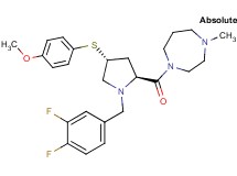 1-{(4R)-1-(3,4-difluorobenzyl)-4-[(4-methoxyphenyl)thio]-L-prolyl}-4-methyl-1,4-diazepane
