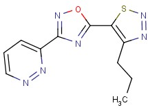 3-[5-(4-propyl-1,2,3-thiadiazol-5-yl)-1,2,4-oxadiazol-3-yl]pyridazine